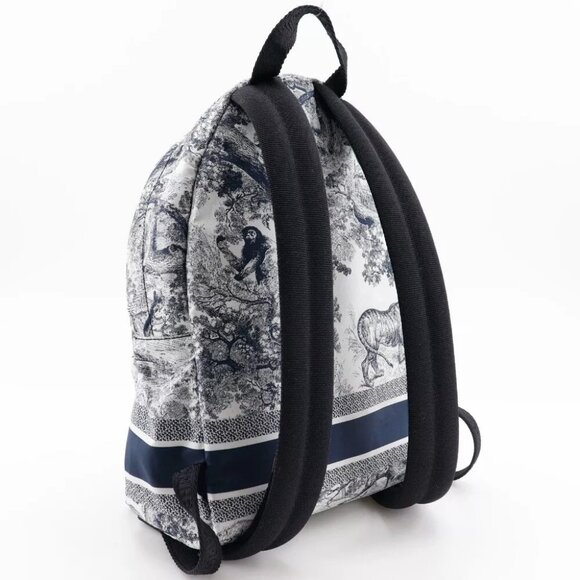 Dior Small backpack Backpack Daypack M6108SNTJ Toile de Jouy Black / white - Picture 3 of 15